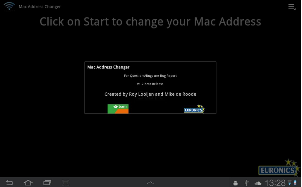change mac address of mobile phone terminal emulator